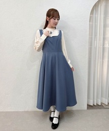 レリーフ刺繍ジャンパースカート/fint フィント