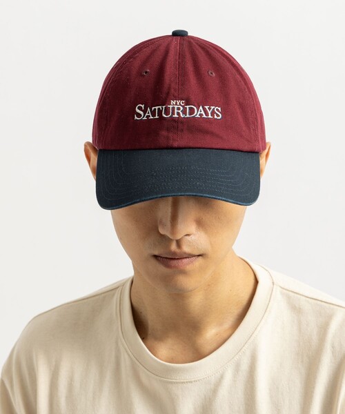 Saturdays NYC(サタデーズ ニューヨークシティ )の「NYC Saturdays Cap(キャップ・メンズ・キナリ/ワイン/ブラック・FREE)」の12枚目の写真