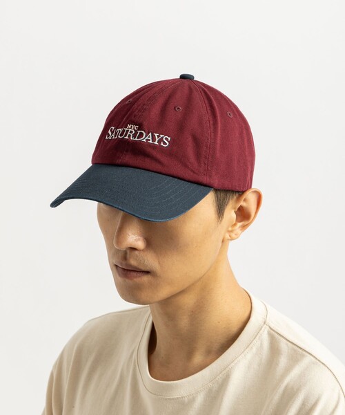 Saturdays NYC(サタデーズ ニューヨークシティ )の「NYC Saturdays Cap(キャップ・メンズ・キナリ/ワイン/ブラック・FREE)」の3枚目の写真