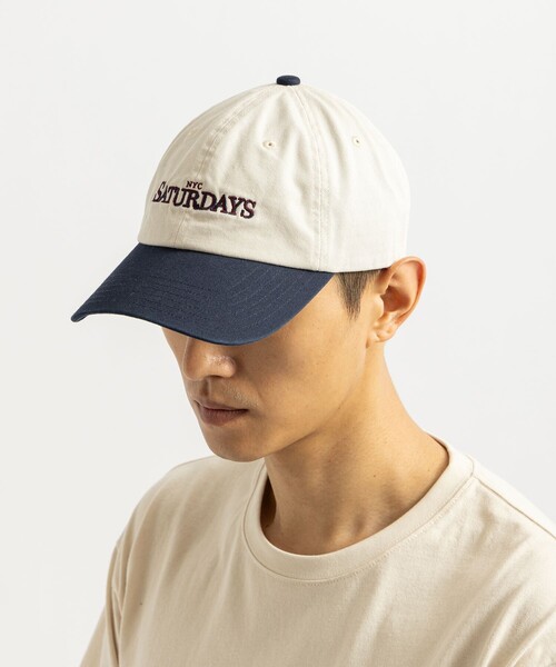Saturdays NYC(サタデーズ ニューヨークシティ )の「NYC Saturdays Cap(キャップ・メンズ・キナリ/ワイン/ブラック・FREE)」の2枚目の写真