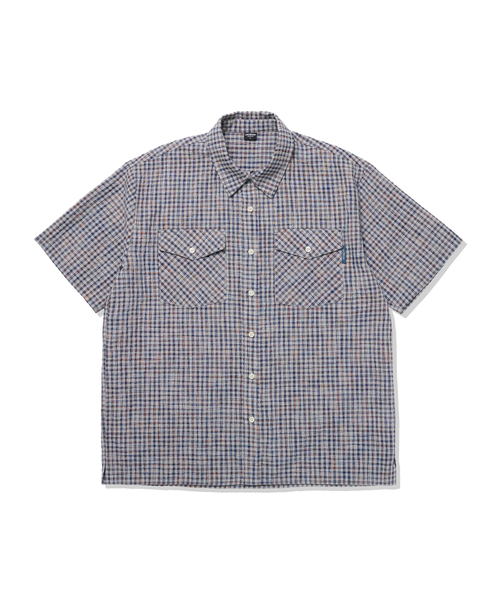 LIFE WORK(ライフワーク)の「チェックリンクルシャツ(シャツ/ブラウス・メンズ・ブルーグレー/イエロー×グリーン・MEDIUM/LARGE)」の2枚目の写真