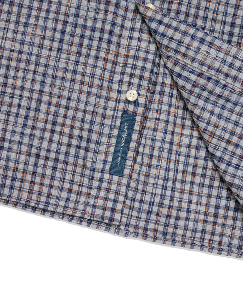 LIFE WORK(ライフワーク)の「チェックリンクルシャツ(シャツ/ブラウス・メンズ・ブルーグレー/イエロー×グリーン・MEDIUM/LARGE)」の6枚目の写真