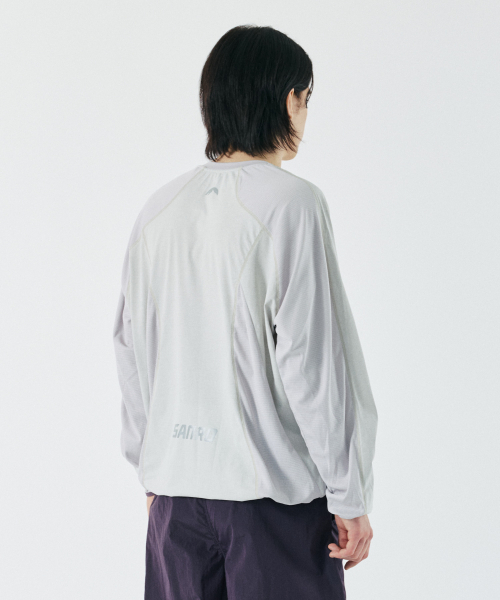 SANRO（サンロ）の「[ユニセックス] クイックドライリフレクティブプリントプルオーバーTシャツ - アイスグレー（Tシャツ/カットソー・メンズ・その他・SMALL/MEDIUM/LARGE/X-LARGE）」の3枚目の写真