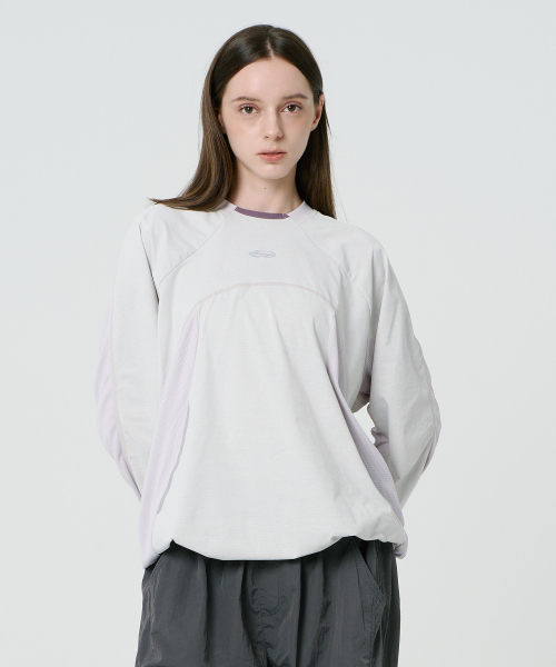 SANRO（サンロ）の「[ユニセックス] クイックドライリフレクティブプリントプルオーバーTシャツ - アイスグレー（Tシャツ/カットソー・メンズ・その他・SMALL/MEDIUM/LARGE/X-LARGE）」の4枚目の写真