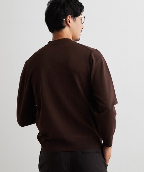 THE SHOP TK (ザ ショップ ティーケー )の「【ビジネス対応/洗濯機OK】モックネックニット(ニット/セーター・メンズ・ブラック/ダークブラウン/アイボリー・02/03/04)」の12枚目の写真