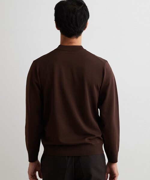 THE SHOP TK (ザ ショップ ティーケー )の「【ビジネス対応/洗濯機OK】モックネックニット(ニット/セーター・メンズ・ブラック/ダークブラウン/アイボリー・02/03/04)」の7枚目の写真