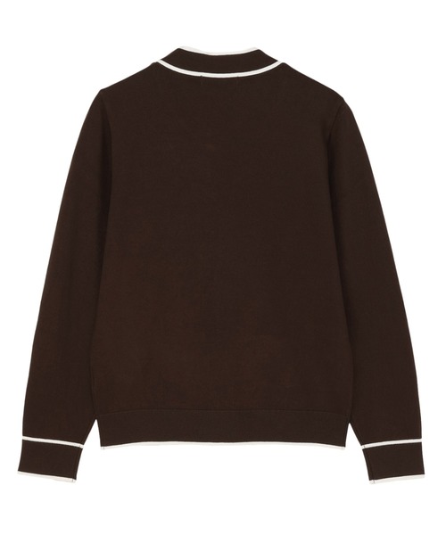 TOKYO SHIRTS(トウキョウシャツ)の「ニット 配色ボウタイ プルオーバー 長袖 レディース(ニット/セーター・レディース・ネイビー/ブラウン・M/L)」の4枚目の写真