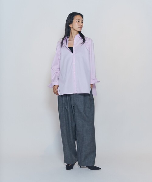 1er Arrondissement(プルミエアロンディスモン)の「シャンブレーシャツ(シャツ/ブラウス・レディース・サックスブルー/ピンク・36/38)」の6枚目の写真
