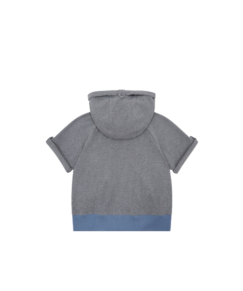 TUOMIO（トゥオミオ）の「ROLLING HOODED ZIP-UP [CHARCOAL]（パーカー・レディース・その他・1/2）」の3枚目の写真