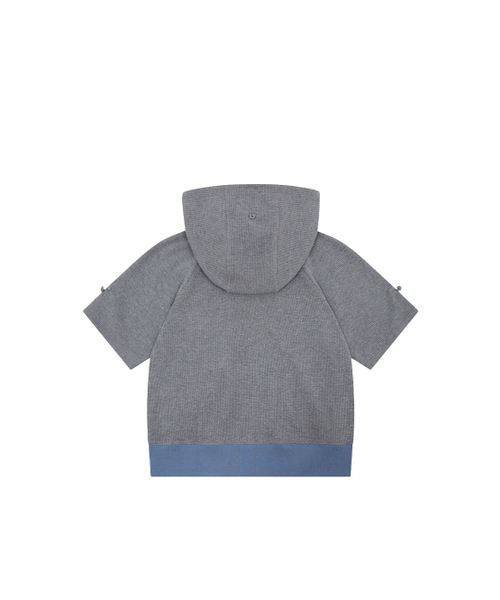 TUOMIO（トゥオミオ）の「ROLLING HOODED ZIP-UP [CHARCOAL]（パーカー・レディース・その他・1/2）」の5枚目の写真