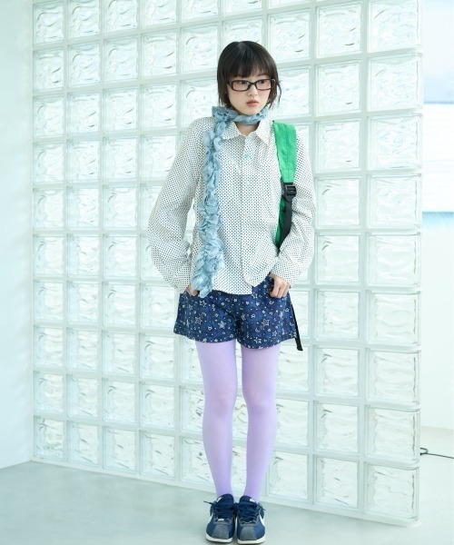 common gull products.(コモンガルプロダクツ)の「白昼の眠気にドットロングスリーブシャツ(シャツ/ブラウス・レディース・ベージュ系/ネイビー/ホワイト系/ピンク系・SMALL/LARGE/MEDIUM)」の19枚目の写真