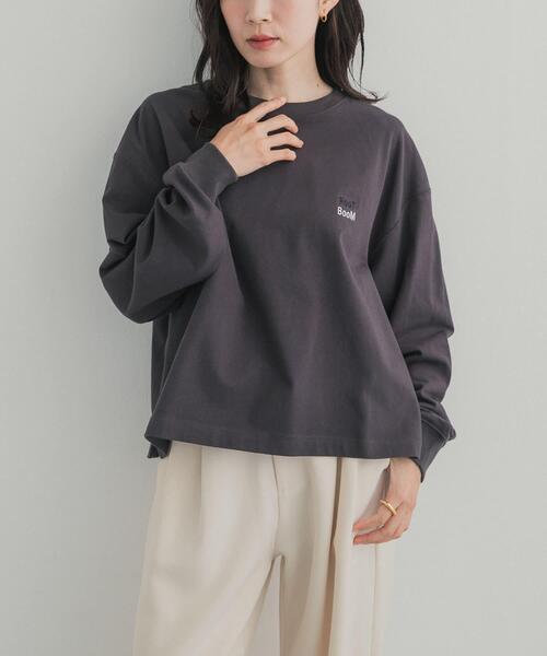 URBAN RESEARCH DOORS(アーバンリサーチドアーズ)の「GrowOrganic 刺しゅうロングスリーブTシャツ(Tシャツ/カットソー・レディース・チャコールグレー/バーガンディー/オフホワイト・FREE)」の13枚目の写真