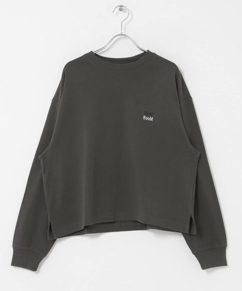 URBAN RESEARCH DOORS(アーバンリサーチドアーズ)の「GrowOrganic 刺しゅうロングスリーブTシャツ(Tシャツ/カットソー・レディース・チャコールグレー/バーガンディー/オフホワイト・FREE)」の16枚目の写真