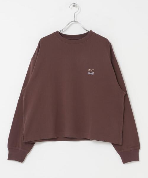 URBAN RESEARCH DOORS(アーバンリサーチドアーズ)の「GrowOrganic 刺しゅうロングスリーブTシャツ(Tシャツ/カットソー・レディース・チャコールグレー/バーガンディー/オフホワイト・FREE)」の5枚目の写真