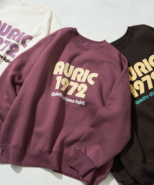 FREAK'S STORE(フリークスストア)の「限定展開 AURIC フロッキー プリント 裏起毛 スウェット(スウェット・レディース・チャコール/ブラウン/グレー/ワイン/ナチュラル・フリ-)」の5枚目の写真