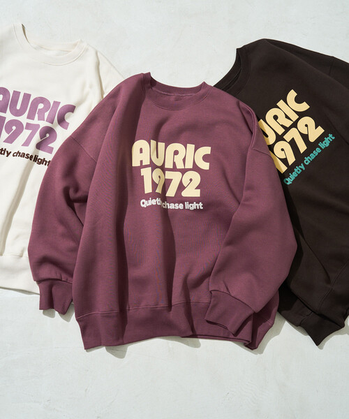 FREAK'S STORE(フリークスストア)の「限定展開 AURIC フロッキー プリント 裏起毛 スウェット(スウェット・レディース・チャコール/ブラウン/グレー/ワイン/ナチュラル・フリ-)」の13枚目の写真