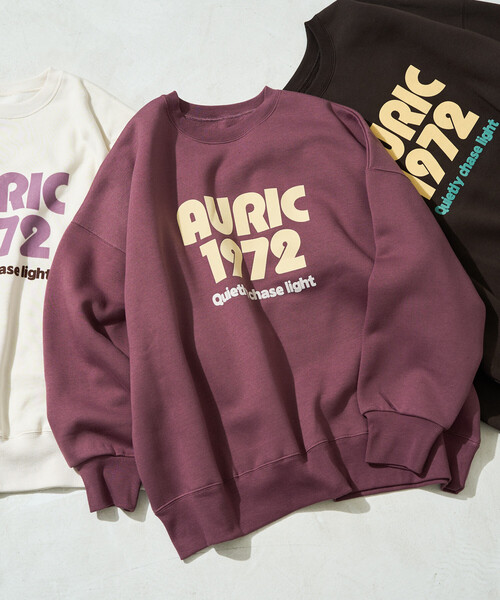 FREAK'S STORE(フリークスストア)の「限定展開 AURIC フロッキー プリント 裏起毛 スウェット(スウェット・レディース・チャコール/ブラウン/グレー/ワイン/ナチュラル・フリ-)」の14枚目の写真