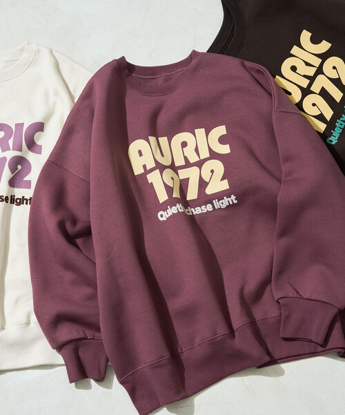 FREAK'S STORE(フリークスストア)の「限定展開 AURIC フロッキー プリント 裏起毛 スウェット(スウェット・レディース・チャコール/ブラウン/グレー/ワイン/ナチュラル・フリ-)」の15枚目の写真