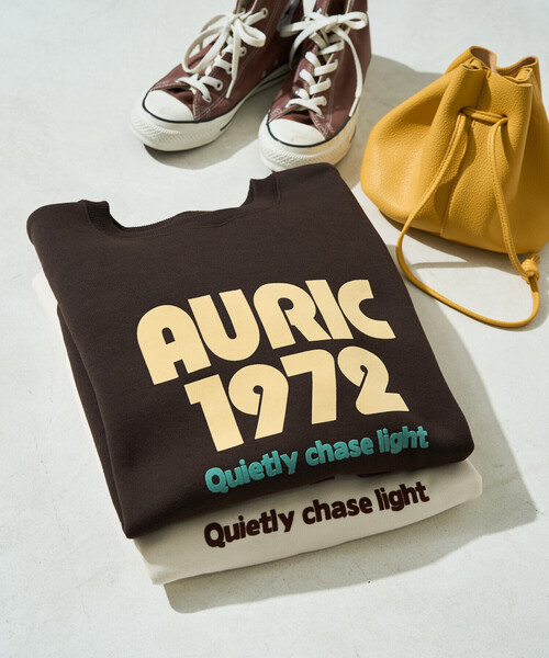 FREAK'S STORE(フリークスストア)の「限定展開 AURIC フロッキー プリント 裏起毛 スウェット(スウェット・レディース・チャコール/ブラウン/グレー/ワイン/ナチュラル・フリ-)」の18枚目の写真