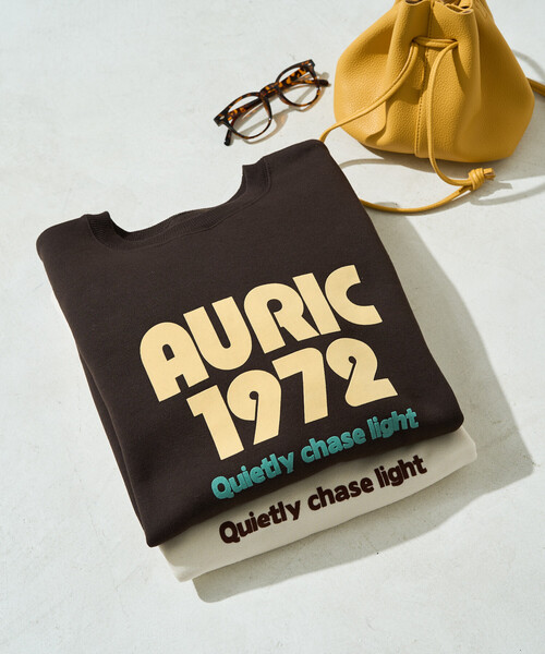 FREAK'S STORE(フリークスストア)の「限定展開 AURIC フロッキー プリント 裏起毛 スウェット(スウェット・レディース・チャコール/ブラウン/グレー/ワイン/ナチュラル・フリ-)」の20枚目の写真