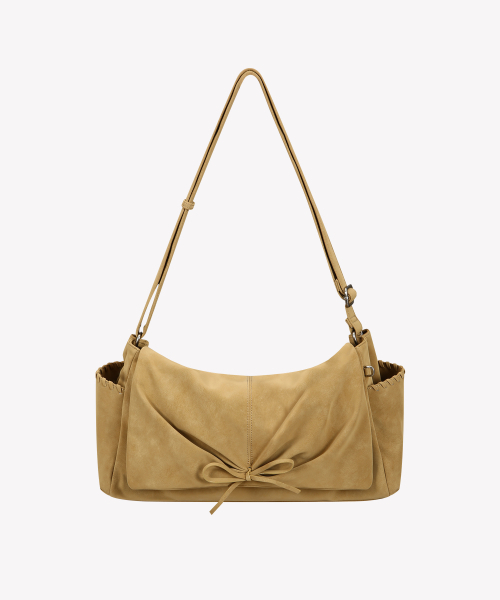 MYSHELL（マイシェル）の「ハグ スエード ショルダーバッグ_35061SH(2color)（ショルダーバッグ・レディース・ペールイエロー/ダークブラウン・FREE）」の3枚目の写真