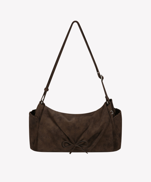 MYSHELL（マイシェル）の「ハグ スエード ショルダーバッグ_35061SH(2color)（ショルダーバッグ・レディース・ペールイエロー/ダークブラウン・FREE）」の4枚目の写真
