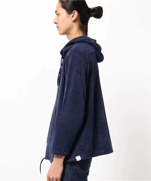 style counsel（スタイルカウンセル）の「【STYLE COUNSEL】melple パイルアノラック（Tシャツ/カットソー・メンズ・ブルー/オリーブ/ネイビー・SMALL/LARGE/MEDIUM）」の4枚目の写真