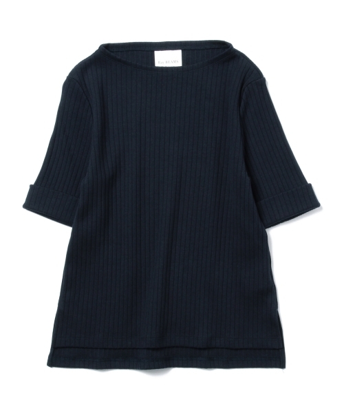 Ray BEAMS（レイビームス）の「Ray BEAMS / RIB サイド スリット ボトル ネック（Tシャツ/カットソー・レディース・オフホワイト/オリーブ/ネイビー・ONE SIZE）」の4枚目の写真