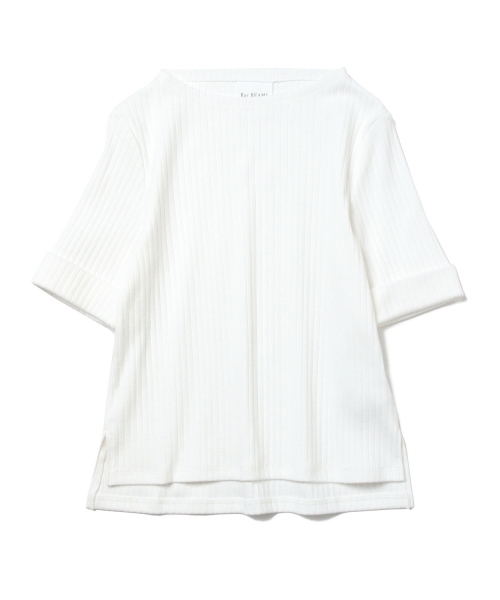 Ray BEAMS（レイビームス）の「Ray BEAMS / RIB サイド スリット ボトル ネック（Tシャツ/カットソー・レディース・オフホワイト/オリーブ/ネイビー・ONE SIZE）」の19枚目の写真