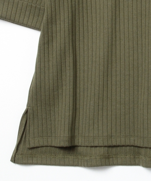 Ray BEAMS（レイビームス）の「Ray BEAMS / RIB サイド スリット ボトル ネック（Tシャツ/カットソー・レディース・オフホワイト/オリーブ/ネイビー・ONE SIZE）」の13枚目の写真