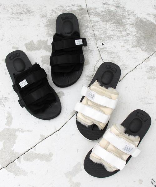 suicoke(スイコック)の「【別注】<SUICOKE>∴ムートンサンダル¨ ◆(サンダル・レディース・ホワイト/ブラック・7/5/6)」の12枚目の写真