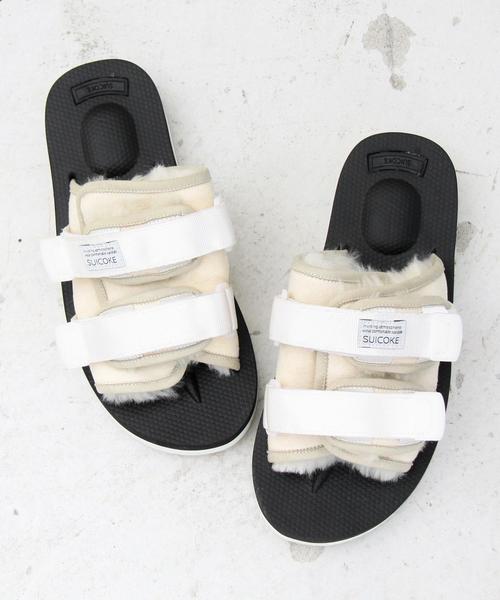 suicoke(スイコック)の「【別注】<SUICOKE>∴ムートンサンダル¨ ◆(サンダル・レディース・ホワイト/ブラック・7/5/6)」の13枚目の写真