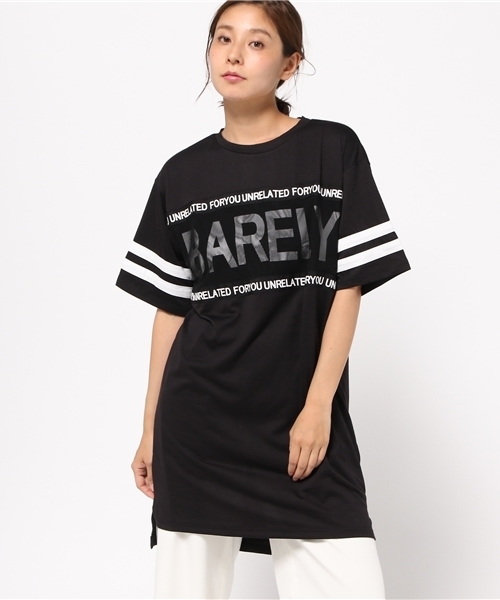 VENCEEXCHANGE(ヴァンスエクスチェンジ)の「メッシュ配色ロゴプリントロングT (Tシャツ/カットソー・レディース・ホワイト/ブラック/ベージュ・MEDIUM)」の14枚目の写真