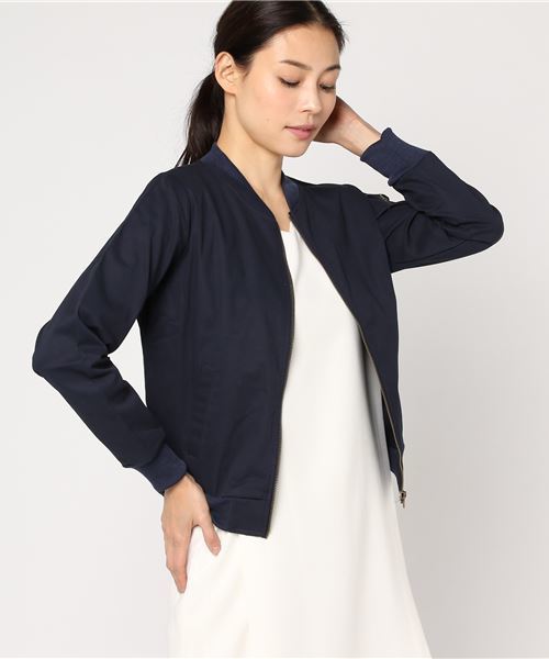 KOBE LETTUCE（コウベレタス）の「MA-1ブルゾンジャケット（MA-1・レディース・キャメル/ネイビー/ブラック/カーキ/レッド系その他/グリーン系その他/イエロー系その他/グリーン系その他2/ブルー系その他2/レッド系その他2/ブルー系その他/イエロー系その他2/ブラック系その他/ブラック系その他2・FREE）」の9枚目の写真