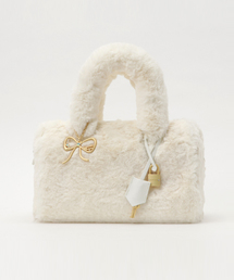 Samantha Thavasa | 【クリスマス限定】ファー ボストンBAG(ハンドバッグ)