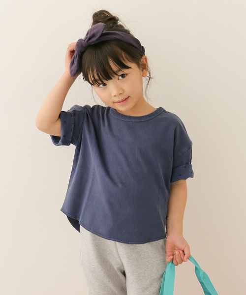 URBAN RESEARCH DOORS(アーバンリサーチドアーズ)の「Champion×DOORS 袖プリント製品染BIG T(Tシャツ/カットソー・キッズ・ホワイト/ライトブルー/ネイビー・90/135/120/105)」の3枚目の写真