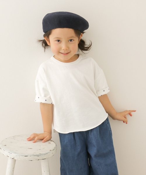 URBAN RESEARCH DOORS(アーバンリサーチドアーズ)の「Champion×DOORS 袖プリント製品染BIG T(Tシャツ/カットソー・キッズ・ホワイト/ライトブルー/ネイビー・90/135/120/105)」の2枚目の写真