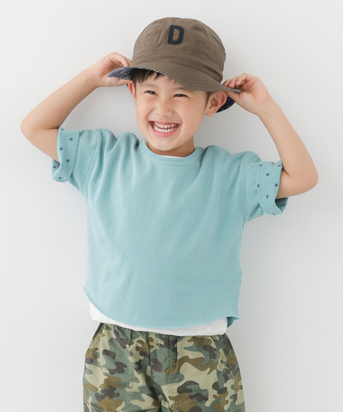 URBAN RESEARCH DOORS(アーバンリサーチドアーズ)の「Champion×DOORS 袖プリント製品染BIG T(Tシャツ/カットソー・キッズ・ホワイト/ライトブルー/ネイビー・90/135/120/105)」の1枚目の写真