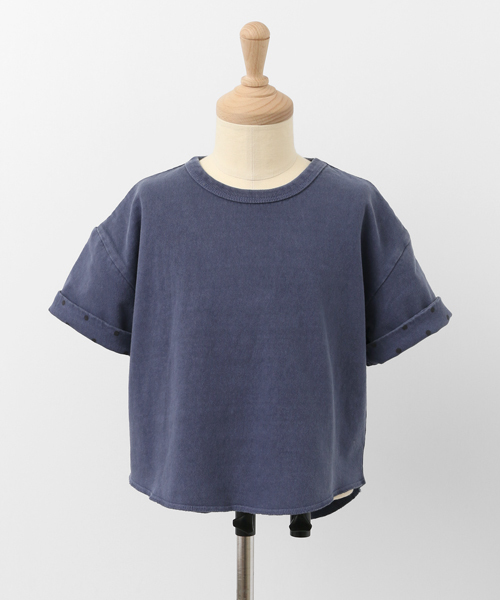 URBAN RESEARCH DOORS(アーバンリサーチドアーズ)の「Champion×DOORS 袖プリント製品染BIG T(Tシャツ/カットソー・キッズ・ホワイト/ライトブルー/ネイビー・90/135/120/105)」の16枚目の写真