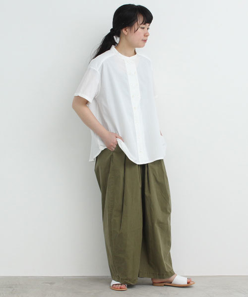 bulle de savon（ビュルデサボン）の「40/-ﾀﾞﾝﾌﾟ硫化染め ぼんたんPT（その他パンツ・レディース・ネイビー/ピンク/カーキ/オレンジ/ブラウン・FREE）」の3枚目の写真