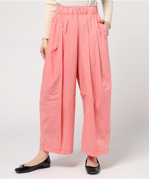 bulle de savon（ビュルデサボン）の「40/-ﾀﾞﾝﾌﾟ硫化染め ぼんたんPT（その他パンツ・レディース・ネイビー/ピンク/カーキ/オレンジ/ブラウン・FREE）」の14枚目の写真