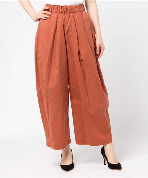 bulle de savon（ビュルデサボン）の「40/-ﾀﾞﾝﾌﾟ硫化染め ぼんたんPT（その他パンツ・レディース・ネイビー/ピンク/カーキ/オレンジ/ブラウン・FREE）」の5枚目の写真