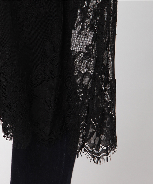 archives（アルシーヴ）の「レースガウンワンピース（ワンピース・レディース・ブラック/シルバーグレー/オフホワイト・MEDIUM）」の10枚目の写真