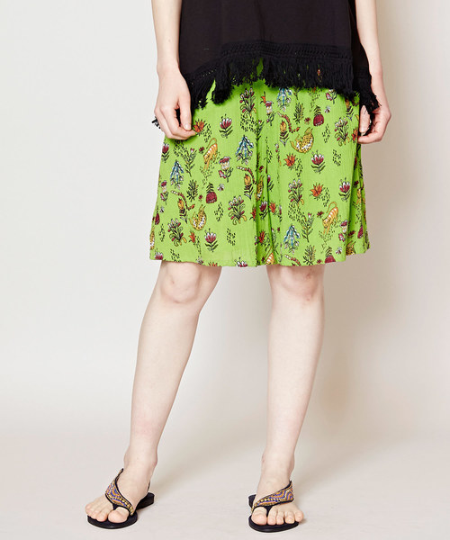 チャイハネ(チャイハネ)の「【チャイハネ】yul エスニックショートパンツ(その他パンツ・レディース・カラフル/ライトグリーン/ブルー/オレンジ/ブラックミックス/ホワイト×ブルー/ケリー/ブラウン×イエロー/その他2/その他1/その他3・FREE)」の6枚目の写真