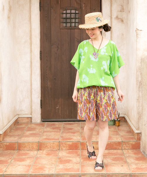 チャイハネ(チャイハネ)の「【チャイハネ】yul エスニックショートパンツ(その他パンツ・レディース・カラフル/ライトグリーン/ブルー/オレンジ/ブラックミックス/ホワイト×ブルー/ケリー/ブラウン×イエロー/その他2/その他1/その他3・FREE)」の21枚目の写真