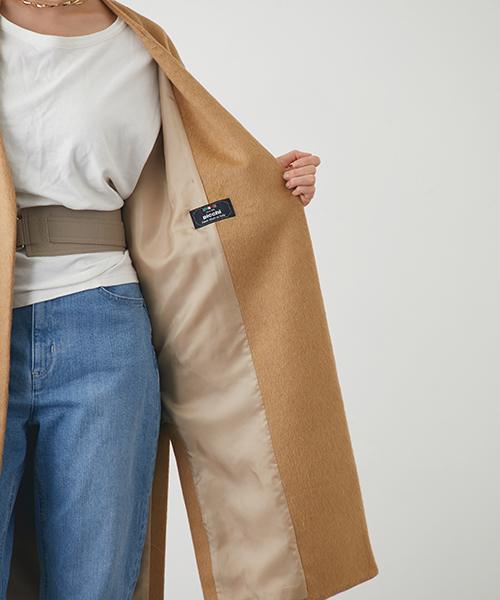 STUDIOUS(ステュディオス)の「ベルテッドノーカラーガウンコート(その他アウター・レディース・グレー/ベージュ/ブラック・0/1)」の16枚目の写真