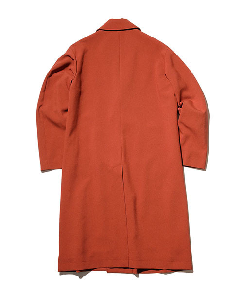 MR.OLIVE（ミスターオリーブ）の「RETORO POLYESTER OXFORD / WIDE SILHOUTTE LONG COAT（チェスターコート・メンズ・ブラック/ベージュ/オレンジ/ブルー・LARGE/MEDIUM/SMALL）」の13枚目の写真