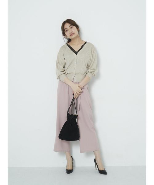 earth music&ecology（アースミュージックアンドエコロジー）の「・ベルト付きワイドパンツ（その他パンツ・レディース・ブラック/ミント/ラベンダー・FREE）」の14枚目の写真