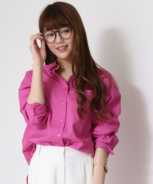 N.(N. Natural Beauty Basic)(エヌエヌナチュラルビューティーベーシック)の「◆麻ビッグシャツ(シャツ/ブラウス・レディース・ホワイト/ピンク/ホワイト系その他/イエロー・MEDIUM)」の2枚目の写真