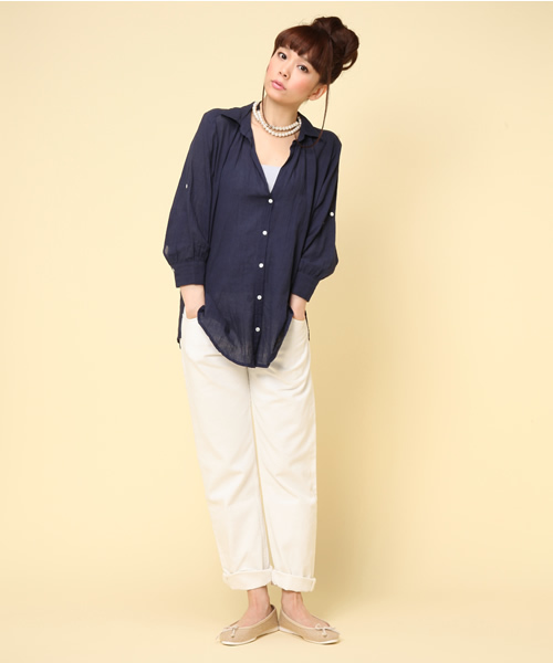 coen(コーエン)の「ボーイフレンドデニムパンツ13SS(デニムパンツ・レディース・Navy/White・SMALL/MEDIUM/LARGE)」の12枚目の写真